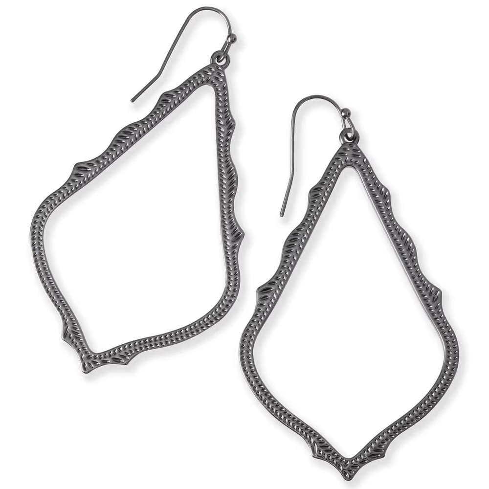 Kendra Scott Gunmetal Sophee Drop Earrings